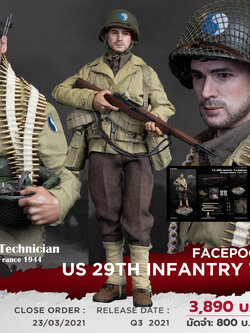 [สั่งจอง]Facepoolfigure FP004 1/6 : US 29th Infantry Technician France 1944