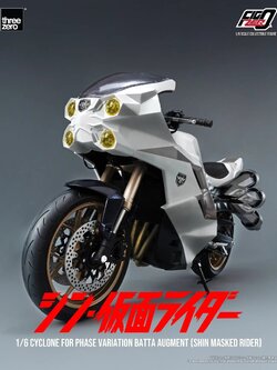 [พร้อมส่ง] Threezero 1/6 : SHIN MASKED RIDER FigZero (SHIN MASKED RIDER)- 3Z06790W0 : Cyclone for Phase Variation Batta Augment