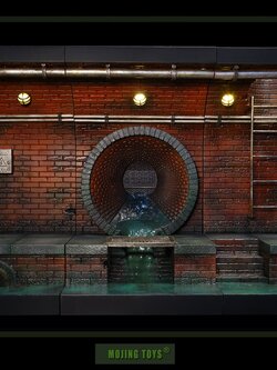 [สั่งจอง] mOjingToys 1/12 Module series American comic sewer DIORAMA BASE