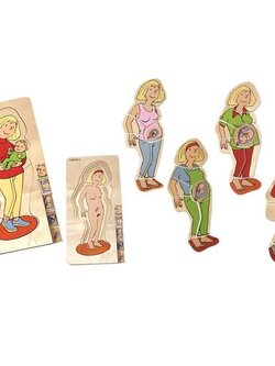 เกมปริศนา-ร่างกายแม่ และเด็ก , ของเล่นไม้, ของเล่นเสริมพัฒนาการ, ของเล่นเด็กอนุบาล, สื่อการสอนเด็กอนุบาล, สื่อการสอนประถม,พร้อมส่ง