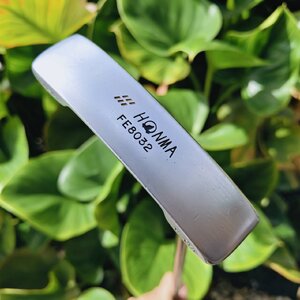 PUTTER HIRO HONMA FE-8032 หน้าทองคำ 24K BP ก้าน TWIN KICK DORIC Titanium 4 ดาว