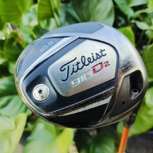 DRIVER TITLELIST 910 D2 องศา 10.5 ก้าน TOUR AD กริพ GOLF PRIDE อย่างดี เป็นซีรี่ย์ตีง่าย ตีไกลแบบสุดๆ ไม้กอล์ฟพรีเมี่ยมมือสอง ของแท้ By NakaraLuxurious