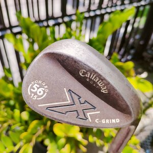 WEDGE Callaway X FORGED องศา 56 BOUNCE 15 ก้าน S300 C-GRIND FULL FACE GROOVES!! รุ่นสนิมเหล็กเปลือย ให้ฟีลลิ่งสุดนุ่ม ไม้กอล์ฟพรีเมี่ยมมือสอง ของแท้ By NakaraLuxurious