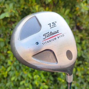 DRIVER TITLELIST TITANIUM 975D องศา 7.5 ก้าน TRUE TEMPER EI-70 FLEX S กริพ GOLF PRIDE Half-Cord กริพแพง ก้านแพง องศาชันๆ สำหรับไว้ตีตัดลม หัวไม่ใหญ่มาก