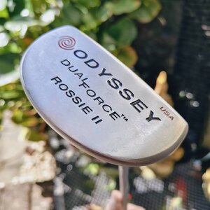 PUTTER ODYSSEY DUALFORCE ROSSIE II รุ่นหน้าดำทั้งนุ่มและช่วยในการเหาะไลน์อย่างมาก! ความยาว 34 นิ้ว!