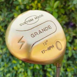 FW3 CUSTOM MADE GRANDE องศา 15 ก้าน BORON LONG BALL-300+ FLEX R เป็นหัว CUSTOM สีทอง สวยงาม ไม้กอล์ฟมือสอง ของแท้ BY NakaraLuxurious