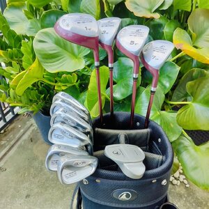 ไม้กอล์ฟครบชุดสำหรับผู้หญิง PROKENNEX SIGMA สภาพสวย ได้หัวไม้ถึง 4 หัว มีออฟเซ็ทช่วย ตีง่าย Drive ไกล น้ำหนักเบามาก ไม้กอล์ฟพรีเมี่ยมมือสอง ของแท้ By NakaraLuxurious