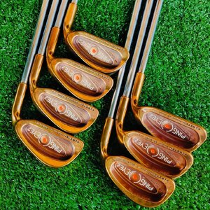 *ขาดเหล็ก 8* ชุดเหล็ก PING EYE2 PLUS มีเหล็ก 3 4 5 6 7 9 เเละ PW ชุดเหล็ก PING EYE2 ทองแดง BECU BERYLLIUM COPPER ราคาพุ่งทะยานอย่างไม่หยุด เป็นสุดยอดวัสดุที่หาไม่ได้ในปัจจุบัน และร่องเป็นร่อง U คมมาก ไม้กอล์ฟพรีเมี่ยมมือสอง By NakaraLuxurious