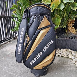 ถุงกอล์ฟ KRUNGTHEP KREETHA มือสอง ลายของถุงสวยมาก ขนาดกำลังดี ใส่ของได้ครบมาก