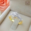แหวนดีไซน์เพชรประกบ เรียงสวยระยิบ (Hat 3)