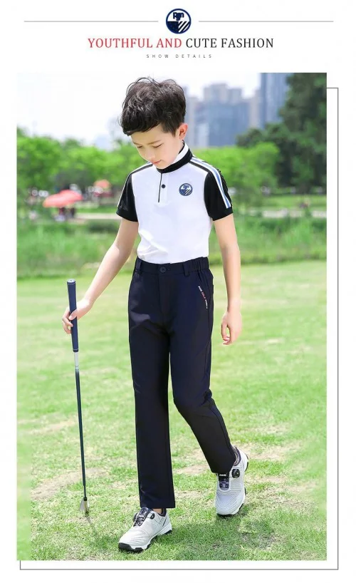 กางเกงกอล์ฟขายาวสำหรับเด็ก PGM KUZ064 กางเกงกอล์ฟขายาวสำหรับเด็ก PGM KUZ064