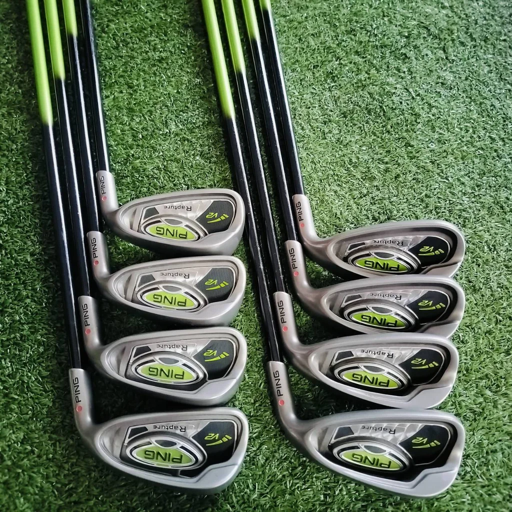 ** ไม้กอล์ฟสำหรับผู้หญิง ** ชุดเหล็ก PING Rapture V2 หน้าเด้ง!!! สุดยอดชุดเหล็ก ตัว HI - END ของ PING มีแผ่นหน้าเด้งอีกชั้นที่หน้าไม้ ตีไกลมากๆ ไม้กอล์ฟพรีเมี่ยมมือสอง ของแท้ By NakaraLuxurious ** ไม้กอล์ฟสำหรับผู้หญิง ** ชุดเหล็ก PING Rapture V2 หน้าเด้ง!!! สุดยอดชุดเหล็ก ตัว HI - END ของ PING มีแผ่นหน้าเด้งอีกชั้นที่หน้าไม้ ตีไกลมากๆ ไม้กอล์ฟพรีเมี่ยมมือสอง ของแท้ By NakaraLuxurious