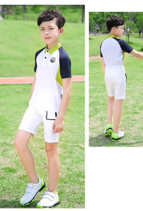 เสื้อกอล์ฟแฟชั่นสำหรับเด็ก PGM YF200 เสื้อกอล์ฟแฟชั่นสำหรับเด็ก PGM YF200