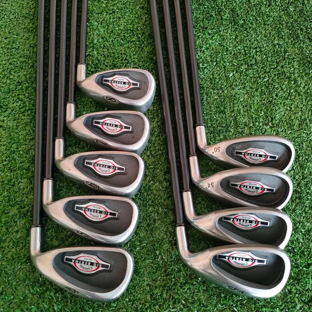 ชุดเหล็ก CALLAWAY BIG BERTHA มีเหล็ก 4-10 เเละ SW W ก้าน RCH 75 i FLEX R ตีง่ายมากๆเพราะใบใหญ่ Cavity ลึกมากๆ ก้านเจาะทะลุ ทุกชิ้น ได้ความรู้สึกดีมาก ท่านที่หาเหล็กตีง่ายๆ คุณภาพ ระดับมาตรฐาน ไม่อยากใช้เหล็กจีน ต้องชุดนี้เลยครับ พลาดไม่ได้ ตีดีมากๆครับ ชุดเหล็ก CALLAWAY BIG BERTHA มีเหล็ก 4-10 เเละ SW W ก้าน RCH 75 i FLEX R ตีง่ายมากๆเพราะใบใหญ่ Cavity ลึกมากๆ ก้านเจาะทะลุ ทุกชิ้น ได้ความรู้สึกดีมาก ท่านที่หาเหล็กตีง่ายๆ คุณภาพ ระดับมาตรฐาน ไม่อยากใช้เหล็กจีน ต้องชุดนี้เลยครับ พลาดไม่ได้ ตีดีมากๆครับ