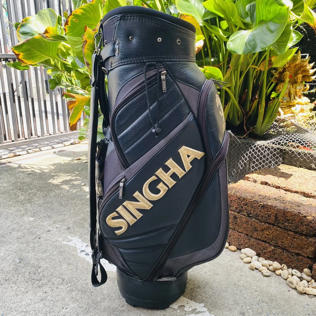 ถุงกอล์ฟ SINGHA 🍻หนังพรีเมี่ยมทนต่อการใช้งาน ยอดนิยมโดดเด่น โลโก้สิงห์สีทอง ดูเงาสง่างาม🔥⛳ ถุงกอล์ฟ SINGHA 🍻หนังพรีเมี่ยมทนต่อการใช้งาน ยอดนิยมโดดเด่น โลโก้สิงห์สีทอง ดูเงาสง่างาม🔥⛳