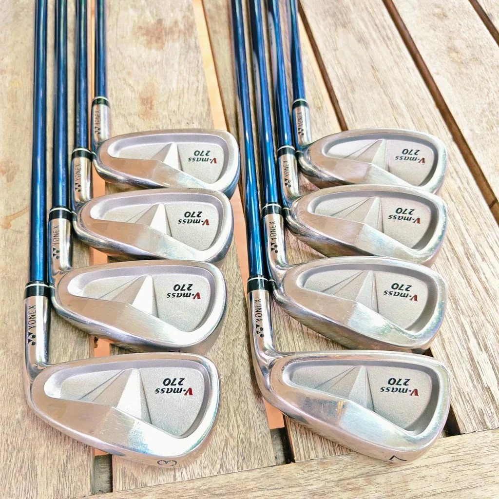 Iron Set Yonex V-mass 270 ก้านกราไฟต์เดิม ๆ FLEX R เหมาะสำหรับนักกอล์ฟทุกระดับ! Iron Set Yonex V-mass 270 ก้านกราไฟต์เดิม ๆ FLEX R เหมาะสำหรับนักกอล์ฟทุกระดับ!
