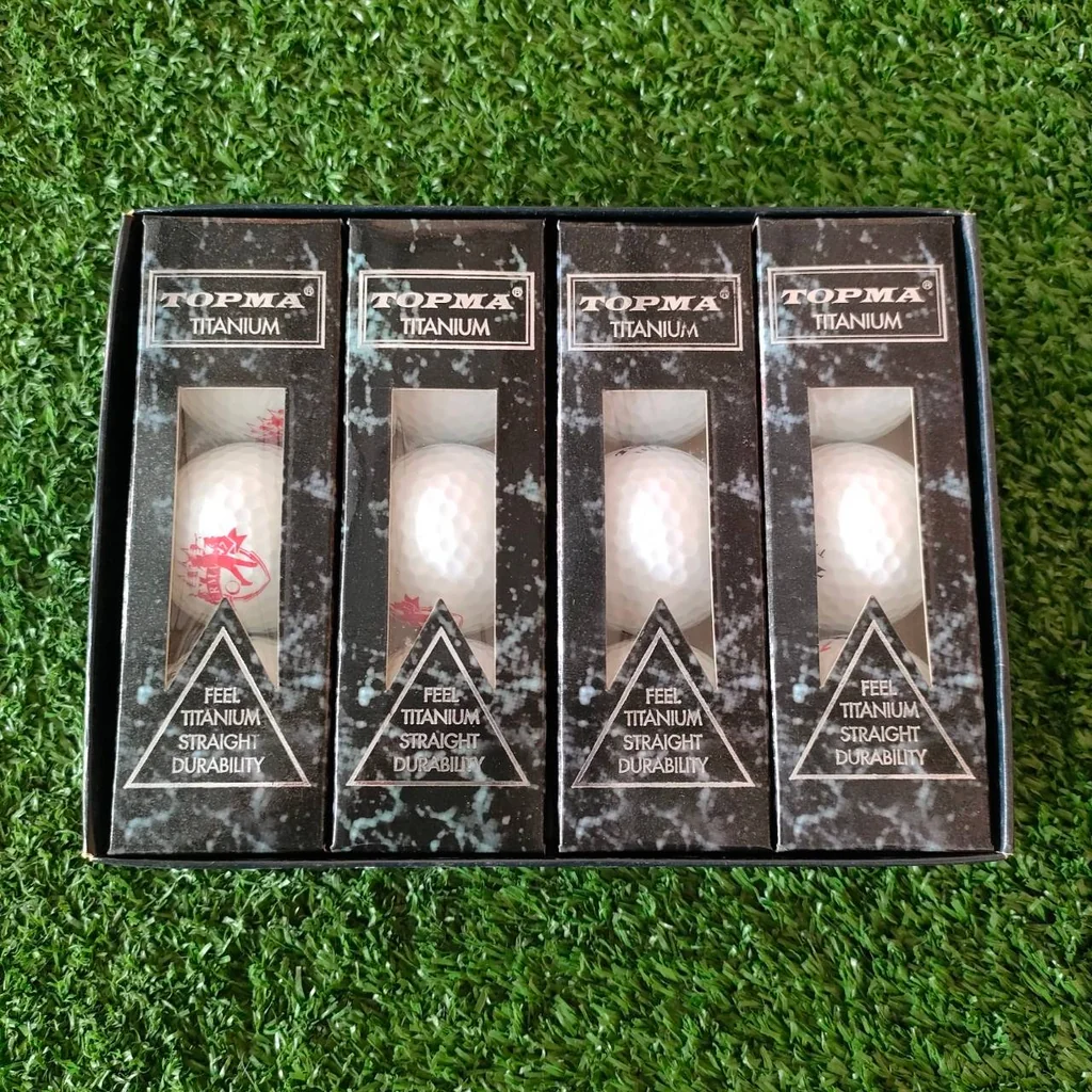 ลูกกอล์ฟ TOPMA TITANIUM ลูกกอล์ฟไทเทเนี่ยมตีไกลสุดๆ ของใหม่เลย มีโหลเดียวครับ!!! มือหนึ่ง ของแท้ BY NakaraLuxurious ลูกกอล์ฟ TOPMA TITANIUM ลูกกอล์ฟไทเทเนี่ยมตีไกลสุดๆ ของใหม่เลย มีโหลเดียวครับ!!! มือหนึ่ง ของแท้ BY NakaraLuxurious