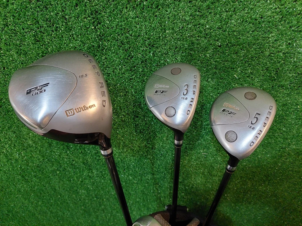 ไม้กอล์ฟครบชุดสุดพรีเมี่ยม WILSON DEEPRED ชุดเหล็กเป็นรุ่น FAT SHAFT ไม้กอล์ฟครบชุดสุดพรีเมี่ยม WILSON DEEPRED ชุดเหล็กเป็นรุ่น FAT SHAFT