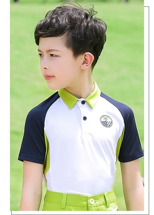 เสื้อกอล์ฟแฟชั่นสำหรับเด็ก PGM YF200 เสื้อกอล์ฟแฟชั่นสำหรับเด็ก PGM YF200