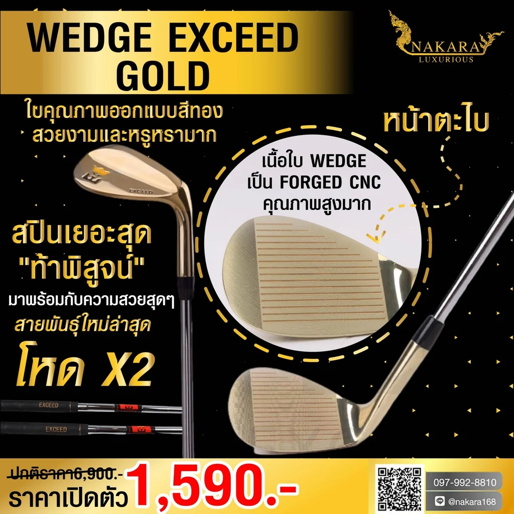 WEDGE EXCEED GOLD หน้าตะไบ สีทอง WEDGE EXCEED GOLD หน้าตะไบ สีทอง