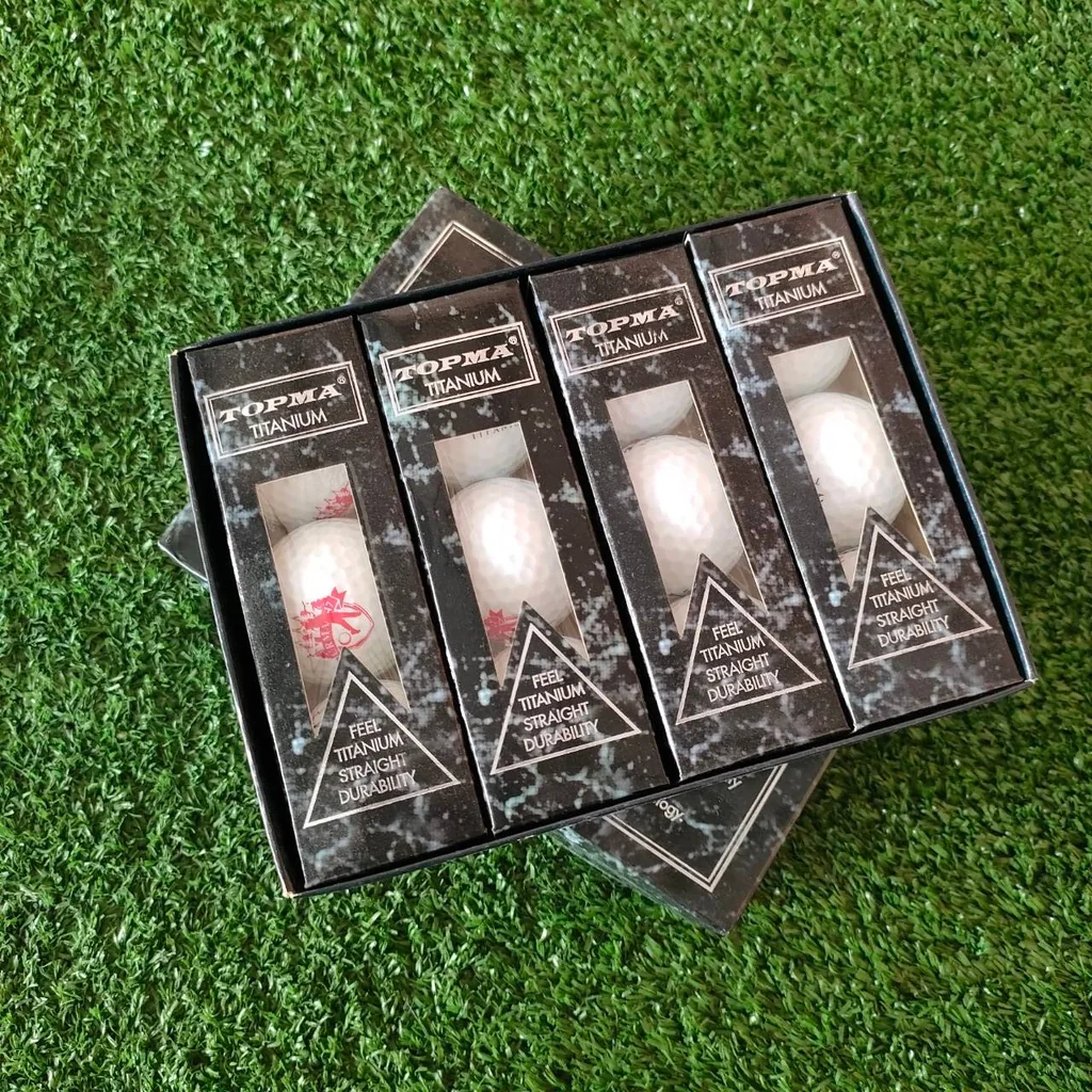 ลูกกอล์ฟ TOPMA TITANIUM ลูกกอล์ฟไทเทเนี่ยมตีไกลสุดๆ ของใหม่เลย มีโหลเดียวครับ!!! มือหนึ่ง ของแท้ BY NakaraLuxurious ลูกกอล์ฟ TOPMA TITANIUM ลูกกอล์ฟไทเทเนี่ยมตีไกลสุดๆ ของใหม่เลย มีโหลเดียวครับ!!! มือหนึ่ง ของแท้ BY NakaraLuxurious