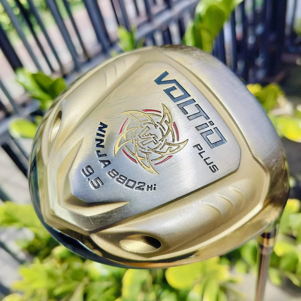 Driver VOLTIO PLUS NINJA 8802Hi สีทองหายาก หน้าเด้งแบบสุดขีดเกินกฏ ค่า COR 0.882 รุ่น PLUS ตีไกลสุดขั้ว!!! ไม้กอล์ฟพรีเมี่ยมญี่ปุ่นมือสอง ของแท้ By NakaraLuxurious