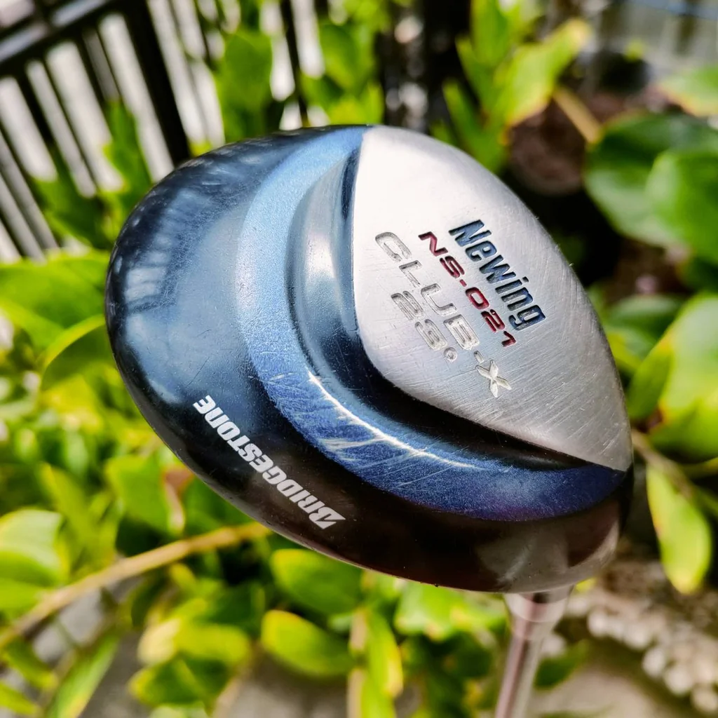 UT BRIDGESTONE NEWING NS-021 CLUB-X องศา 23 ก้าน FC-13 FLEX R ไฮบริดญี่ปุ่น ตีง่ายๆ คอไม้แบบพิเศษ เข้าบอลง่าย ตีลูกลอยง่าย ระยะดีมาก ไม้กอล์ฟพรีเมี่ยมญี่ปุ่นมือสอง ของแท้ By NakaraLuxurious UT BRIDGESTONE NEWING NS-021 CLUB-X องศา 23 ก้าน FC-13 FLEX R ไฮบริดญี่ปุ่น ตีง่ายๆ คอไม้แบบพิเศษ เข้าบอลง่าย ตีลูกลอยง่าย ระยะดีมาก ไม้กอล์ฟพรีเมี่ยมญี่ปุ่นมือสอง ของแท้ By NakaraLuxurious