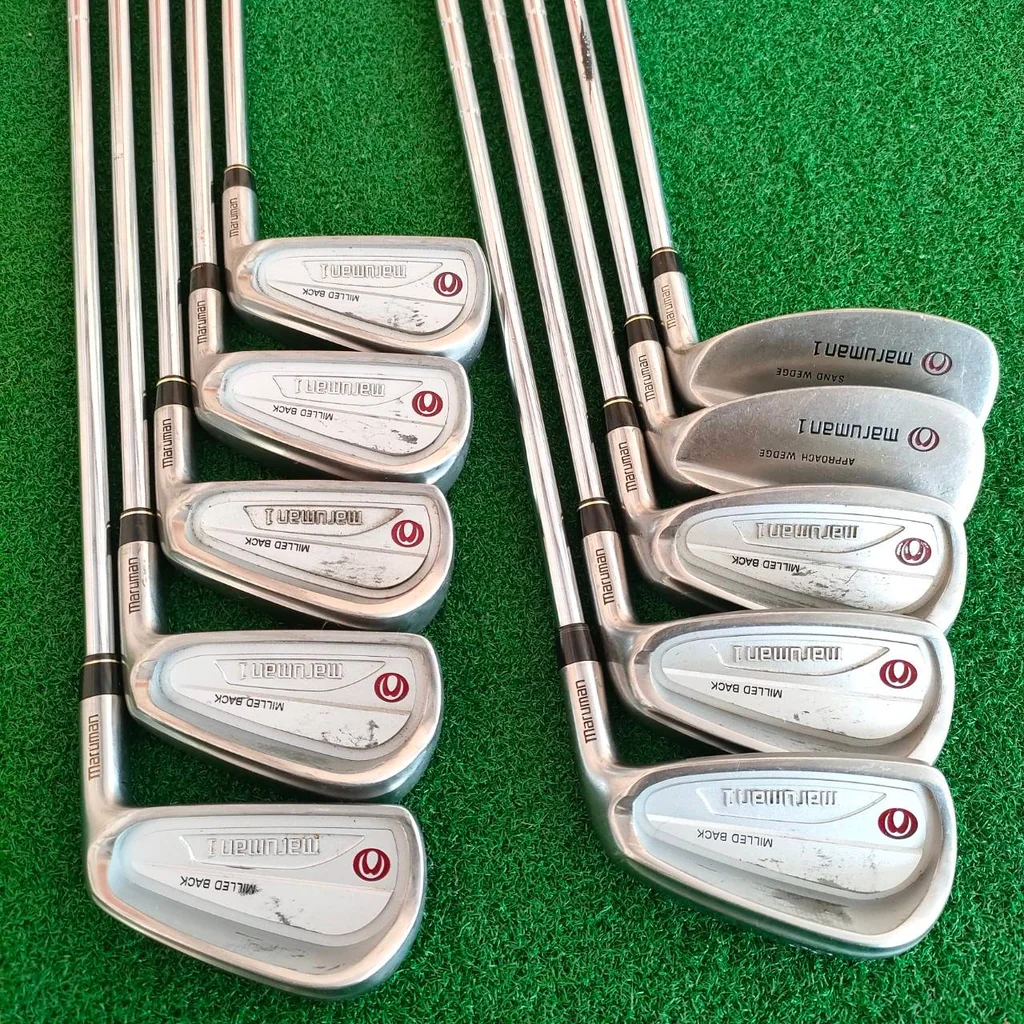 ชุดเหล็ก MARUMAN 1 MILLED BACK มีเหล็ก 3-9 เเละ PW AW SW ก้าน NS.PRO 950 FLEX R ก้านเบาเพียงแค่ 95 กรัมเท่านั้น!!!ไม้กอล์ฟมือสอง ของแท้ BY NakaraLuxurious