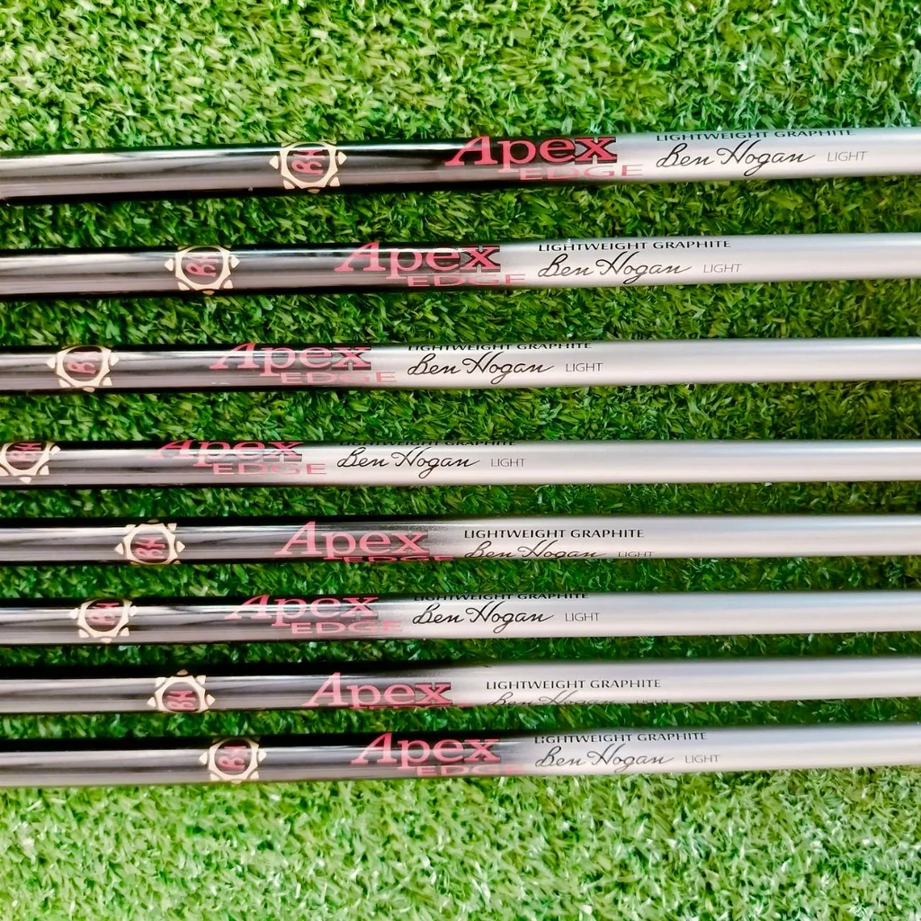 ชุดเหล็ก BEN HOGAN A.H.S. มีเหล็ก 4-9 เเละ PW SW ก้าน APEX EDGE FLEX เป็นสุดยอดชุดเหล็กที่ช่วยอย่างมาก สำหรับท่านที่ไม่มีเวลาฝึกซ้อมมาก เป็นหัว HYBRID ทั้งชุด ไม้กอล์ฟมือสอง ของแท้ BY NakaraLuxurious