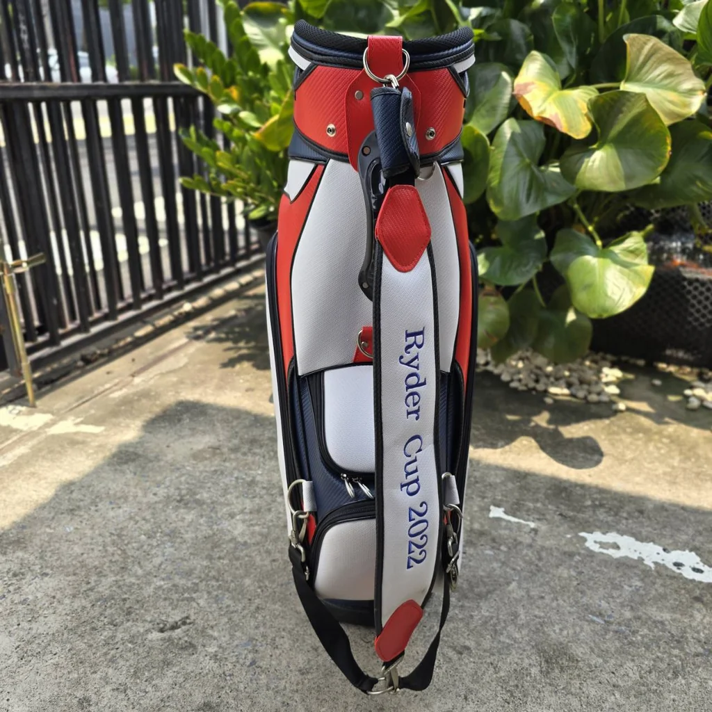 ถุงกอล์ฟ RYDER CUP GOLF BAG 2022 DVM-111 TEAM USA มือสอง สภาพสวยมาก เดิมๆ ใบใหญ่ถุง TOUR ถุงกอล์ฟ RYDER CUP GOLF BAG 2022 DVM-111 TEAM USA มือสอง สภาพสวยมาก เดิมๆ ใบใหญ่ถุง TOUR