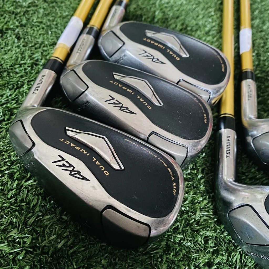 ชุดเหล็ก Tsuruya Axel Dual Impact Z Mm R Flex 👍หน้าไม้Dual Impact Theory ไม่ใช้แรงเยอะได้ระยะดี⛳🔥 ชุดเหล็ก Tsuruya Axel Dual Impact Z Mm R Flex 👍หน้าไม้Dual Impact Theory ไม่ใช้แรงเยอะได้ระยะดี⛳🔥