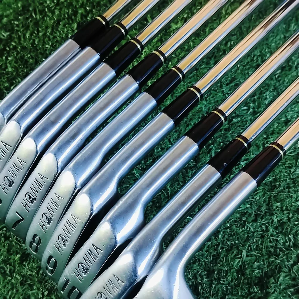 ชุดเหล็ก HONMA CL-708 MADE IN JAPAN SAKATA ก้านเหล็ก HONMA เดิมหมด FLEX R1 มีเหล็ก 4 5 6 7 8 9 10 11 SW เป็นชุดใหญ่ 9 ชิ้น มีถึงเหล็ก11 สภาพสวยเดิมอย่างดี วัสดุพรีเมี่ยม ไม้กอล์ฟพรีเมี่ยมมือสอง ของแท้ By NakaraLuxurious ชุดเหล็ก HONMA CL-708 MADE IN JAPAN SAKATA ก้านเหล็ก HONMA เดิมหมด FLEX R1 มีเหล็ก 4 5 6 7 8 9 10 11 SW เป็นชุดใหญ่ 9 ชิ้น มีถึงเหล็ก11 สภาพสวยเดิมอย่างดี วัสดุพรีเมี่ยม ไม้กอล์ฟพรีเมี่ยมมือสอง ของแท้ By NakaraLuxurious