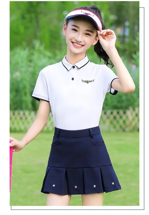 เสื้อกอล์ฟแฟชั่นสำหรับเด็ก PGM YF198