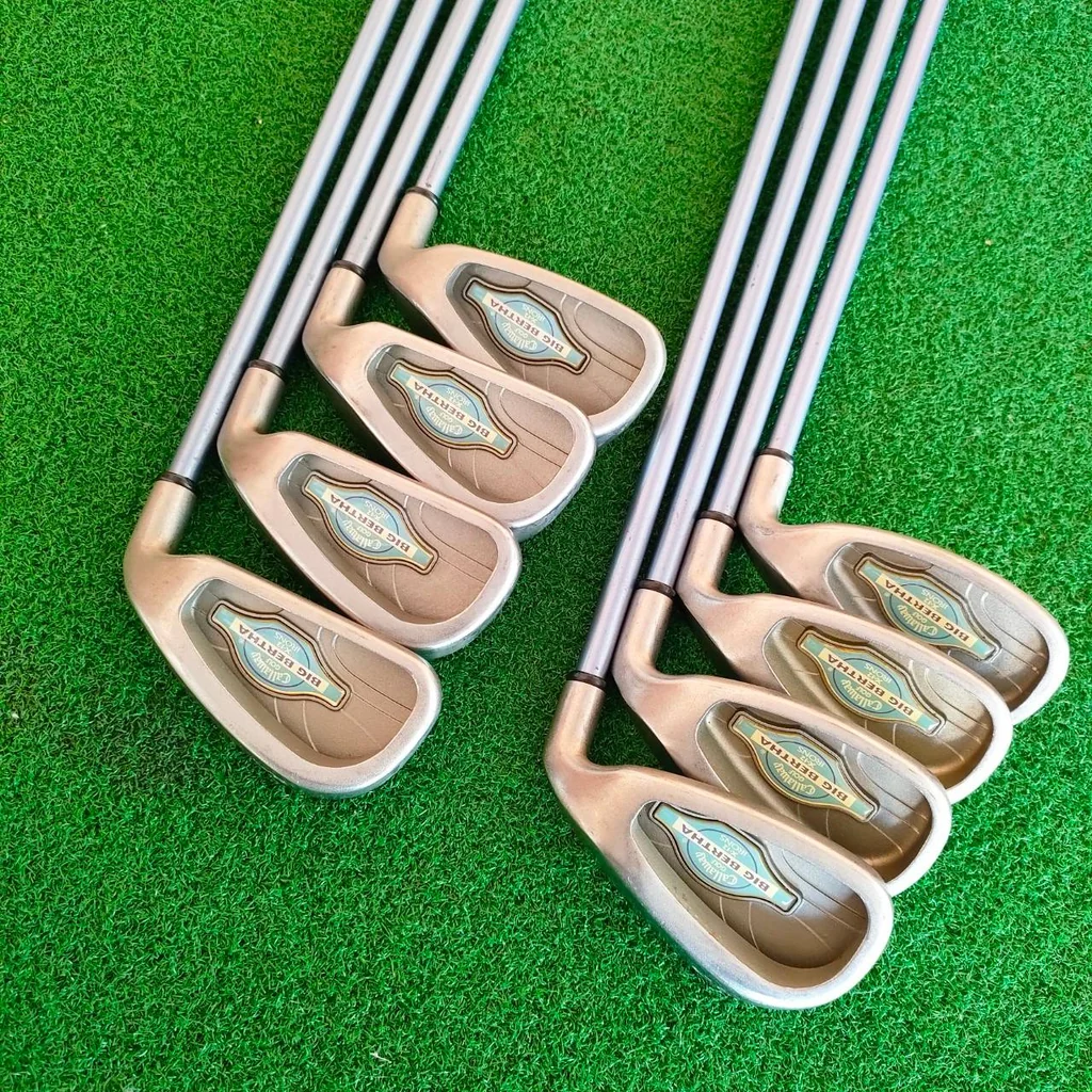 **ไม้กอล์ฟสำหรับผู้หญิง** ชุดเหล็ก CALLAWAY BIG BERTHA X-12 LADY มีเหล็ก 5-9 เเละ PW AW SW ก้าน SUPER JV200 FLEX L **ไม้กอล์ฟสำหรับผู้หญิง** ชุดเหล็ก CALLAWAY BIG BERTHA X-12 LADY มีเหล็ก 5-9 เเละ PW AW SW ก้าน SUPER JV200 FLEX L
