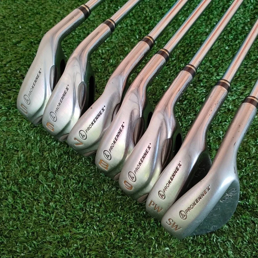 ชุดเหล็ก PROKENNEX SI-30 PLUS มีเหล็ก 5-9 เเละ PW SW เหล็ก CAVITY ใหญ่ตีง่ายมากๆ และ WEDGE ก็เป็นแบบ เบลด ไม่ต้องไปซื้อ WEDGE เพิ่มแล้วครับ ชุดเหล็ก PROKENNEX SI-30 PLUS มีเหล็ก 5-9 เเละ PW SW เหล็ก CAVITY ใหญ่ตีง่ายมากๆ และ WEDGE ก็เป็นแบบ เบลด ไม่ต้องไปซื้อ WEDGE เพิ่มแล้วครับ