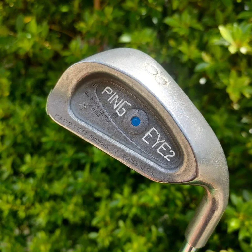 ชุดเหล็ก PING EYE2 + จุดน้ำเงิน มีเหล็ก 3-9 เเละ PW SW ก้าน CUSHIN FLEX R รุ่นนี้เป็นรุ่น + หรือรุ่น PLUS จะตีไกลกว่าปกติ ไม้กอล์ฟมือสอง ของแท้ BY NakaraLuxurious