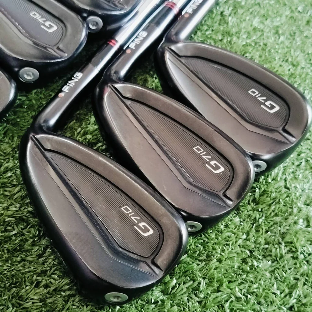 ชุดเหล็ก PING G710 ของดีที่สุดของ PING หน้าใบเหล็กผลิตจากวัสดุ maraging steel หนึ่งในโลหะที่แข็งแกร่งที่สุด ไม้กอล์ฟพรีเมี่ยมมือสอง ของแท้ By NakaraLuxurious ชุดเหล็ก PING G710 ของดีที่สุดของ PING หน้าใบเหล็กผลิตจากวัสดุ maraging steel หนึ่งในโลหะที่แข็งแกร่งที่สุด ไม้กอล์ฟพรีเมี่ยมมือสอง ของแท้ By NakaraLuxurious