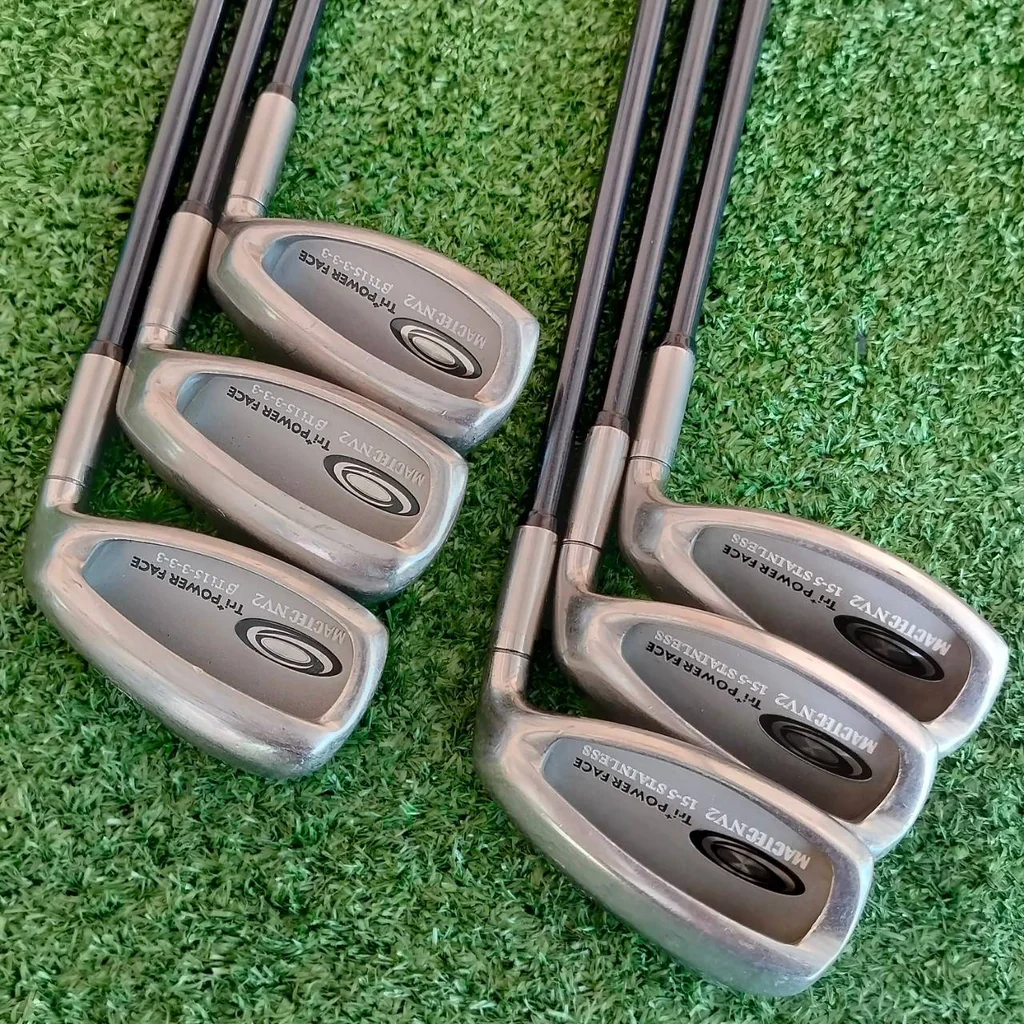 ชุดเหล็ก MACTEC TRI POWER FACE มีเหล็ก 6-9 เเละ PW AW SW ** ชุดนี้ขาดเหล็ก 8 ** ก้าน MACTEC NV2 FLEX R เป็นชุดเหล็กตีไกลมากอีกหนึ่งชุด!! ไม้กอล์ฟมือสอง ของแท้ BY NakaraLuxurious ชุดเหล็ก MACTEC TRI POWER FACE มีเหล็ก 6-9 เเละ PW AW SW ** ชุดนี้ขาดเหล็ก 8 ** ก้าน MACTEC NV2 FLEX R เป็นชุดเหล็กตีไกลมากอีกหนึ่งชุด!! ไม้กอล์ฟมือสอง ของแท้ BY NakaraLuxurious