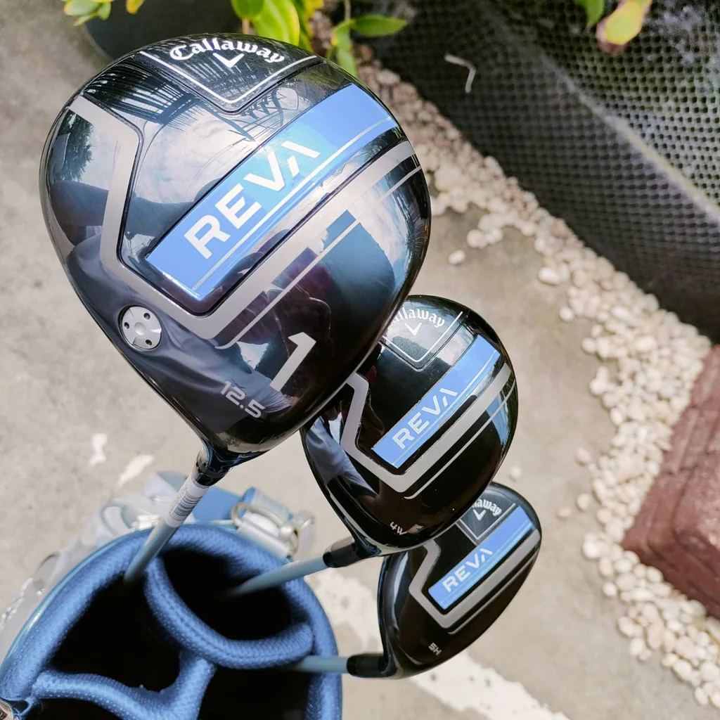 Callaway Reva Full Set Ladies ไม้กอล์ฟครบชุดที่ดีที่สุดของผู้หญิง สภาพสวยระดับนางฟ้า ถุงกอล์ฟสวยหรู ไม้ทุกชิ้นผลิตได้อย่างพรีเมี่ยมมากๆ ไม้กอล์ฟพรีเมี่ยมมือสอง ของแท้ By NakaraLuxurious Callaway Reva Full Set Ladies ไม้กอล์ฟครบชุดที่ดีที่สุดของผู้หญิง สภาพสวยระดับนางฟ้า ถุงกอล์ฟสวยหรู ไม้ทุกชิ้นผลิตได้อย่างพรีเมี่ยมมากๆ ไม้กอล์ฟพรีเมี่ยมมือสอง ของแท้ By NakaraLuxurious