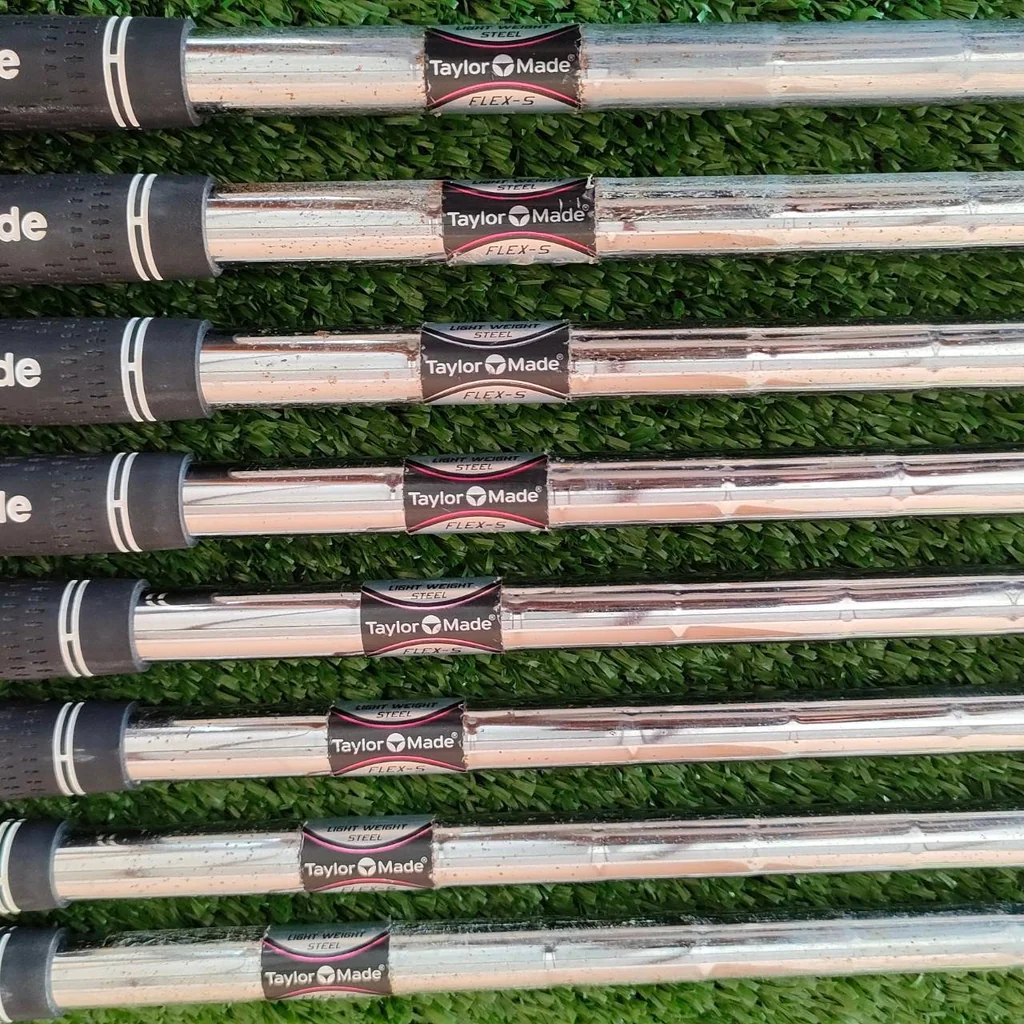 ชุดเหล็ก TAYLORMADE SUPERSTEEL BURNER มีเหล็ก 4-9 เเละ PW AW ก้าน TAYLORMADE FLEX S เหล็กคุณภาพสูงมาก Taylormade ของแท้ดั่งเดิม วัสดุแบบใส่เต็มๆ สภาพสวยมาก ตีง่ายมาก และระยะดีมากๆครับ ชุดเหล็ก TAYLORMADE SUPERSTEEL BURNER มีเหล็ก 4-9 เเละ PW AW ก้าน TAYLORMADE FLEX S เหล็กคุณภาพสูงมาก Taylormade ของแท้ดั่งเดิม วัสดุแบบใส่เต็มๆ สภาพสวยมาก ตีง่ายมาก และระยะดีมากๆครับ