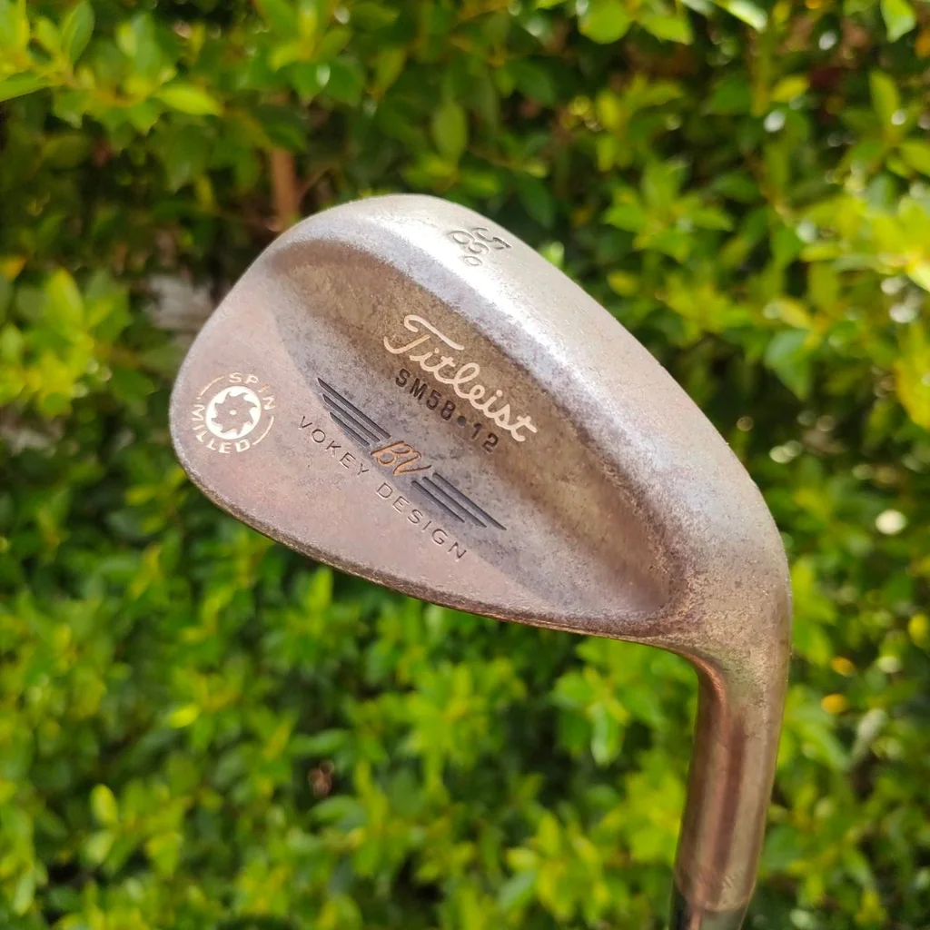 WEDGE TITLEIST SM BV VOKEY DESIGN SPIN MILLED องศา 58 เบาท์ 12 ก้านเหล็ก FLEX WEDGE ไม้กอล์ฟมือสอง ของแท้ BY NakaraLuxurious WEDGE TITLEIST SM BV VOKEY DESIGN SPIN MILLED องศา 58 เบาท์ 12 ก้านเหล็ก FLEX WEDGE ไม้กอล์ฟมือสอง ของแท้ BY NakaraLuxurious