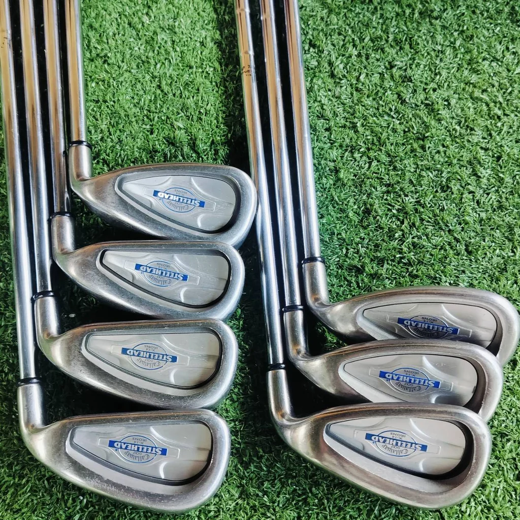 ชุดเหล็ก CALLAWAY STEELHEAD X-14 มีเหล็ก 5-9 เเละ PW SW สุดยอดก้านเจาะทะลุผ่าแฉก ก้าน STEELHEAD UNIFLEX เดิม สติ๊กเกอร์เดิมหมด ไม้กอล์ฟพรีเมี่ยมมือสอง ของแท้ By NakaraLuxurious ชุดเหล็ก CALLAWAY STEELHEAD X-14 มีเหล็ก 5-9 เเละ PW SW สุดยอดก้านเจาะทะลุผ่าแฉก ก้าน STEELHEAD UNIFLEX เดิม สติ๊กเกอร์เดิมหมด ไม้กอล์ฟพรีเมี่ยมมือสอง ของแท้ By NakaraLuxurious