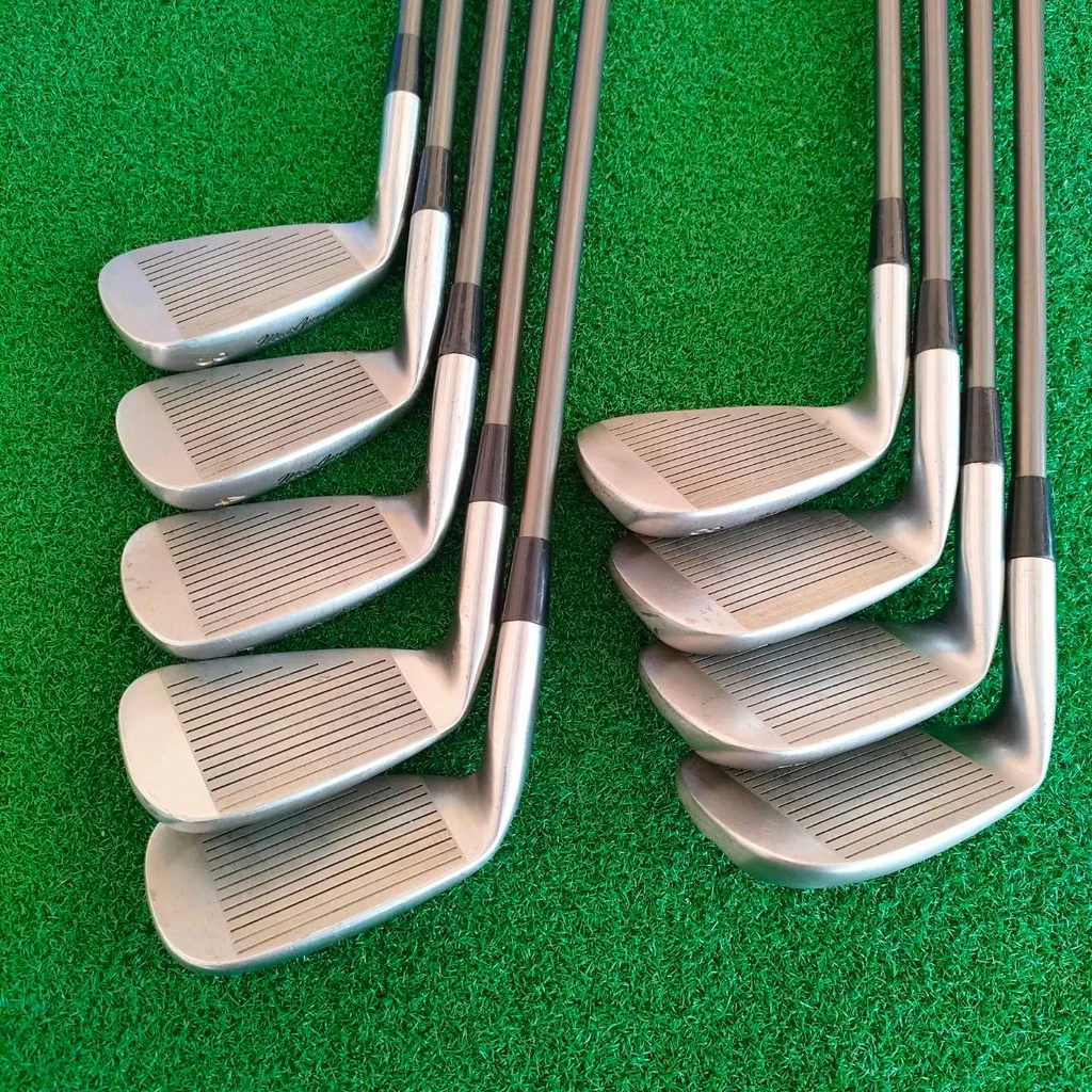 ชุดเหล็ก MACGRAGOR CG 1800 4-WAY BALANCE มีเหล็ก 3-9 PW SW ก้าน VELOCITIZED 450 ถ่วงบล๊านซ์ 4 ทิศ ตีง่ายมาก ตีตรงมากๆ น้ำหนักรวมเบามาก แต่น้ำหนัก สวิงเวทดีมาก ชุดเหล็ก MACGRAGOR CG 1800 4-WAY BALANCE มีเหล็ก 3-9 PW SW ก้าน VELOCITIZED 450 ถ่วงบล๊านซ์ 4 ทิศ ตีง่ายมาก ตีตรงมากๆ น้ำหนักรวมเบามาก แต่น้ำหนัก สวิงเวทดีมาก