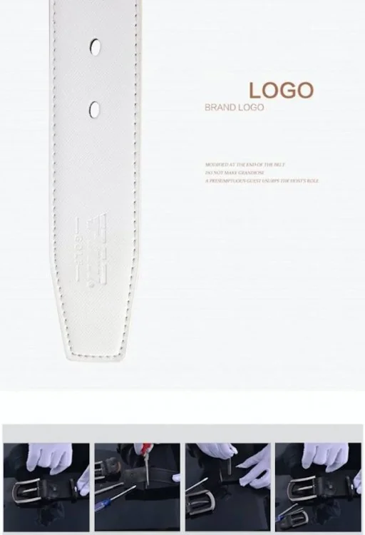 เข็มขัดหนังนักกอล์ฟ PGM PD002 (สีขาว)