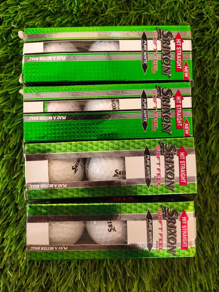 ลูกกอล์ฟ SRIXON SOFT FEEL PUREWHIT - HIT STARIGHT ด่วน 1 หลอดมี 3 ลูก
