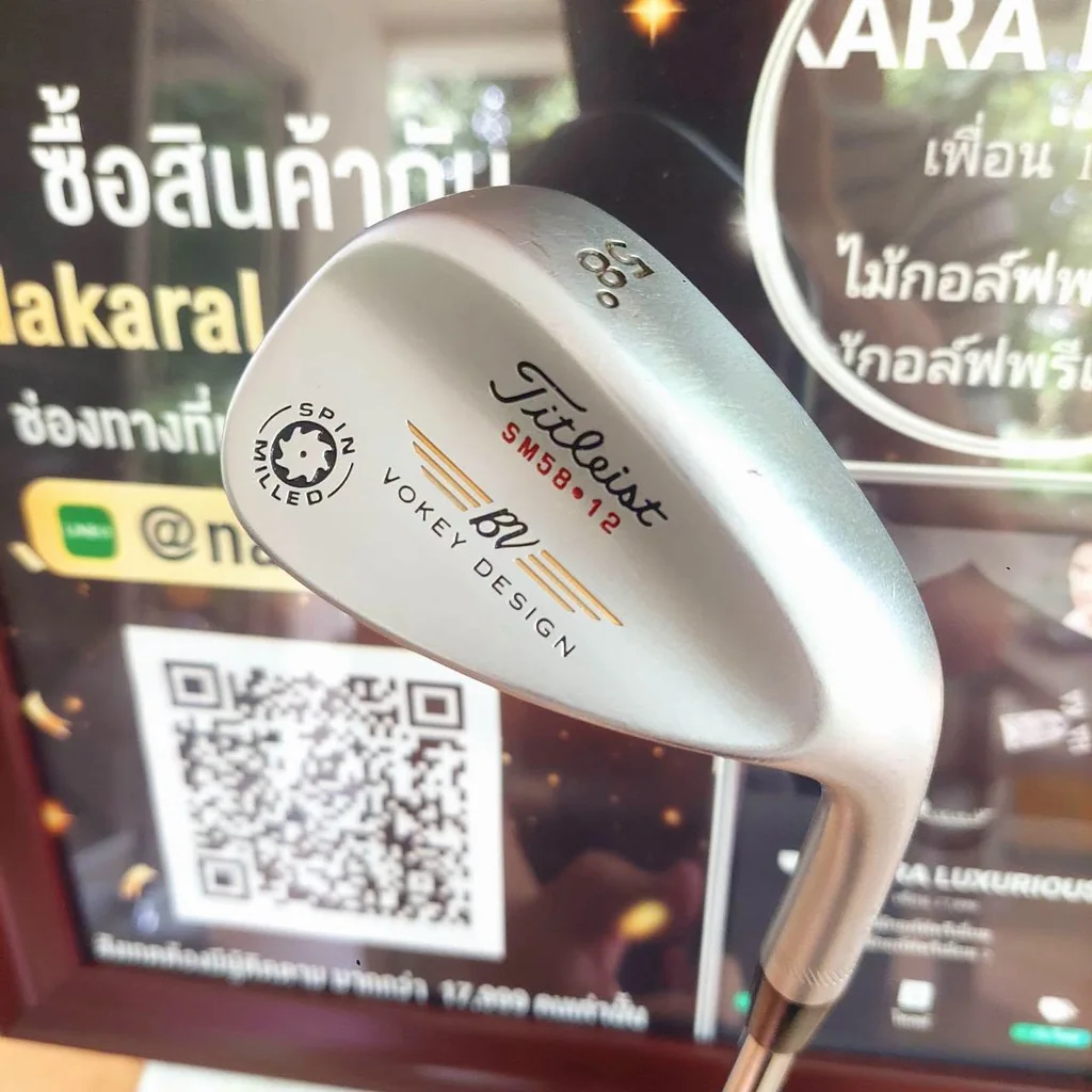 Wedge Titleist Vokey Design SM5 (เวดจ์ / เหล็กขุด สเปก Loft 58 / Bounce 12) ที่สุดแห่งความแม่นยำ! Wedge Titleist Vokey Design SM5 (เวดจ์ / เหล็กขุด สเปก Loft 58 / Bounce 12) ที่สุดแห่งความแม่นยำ!