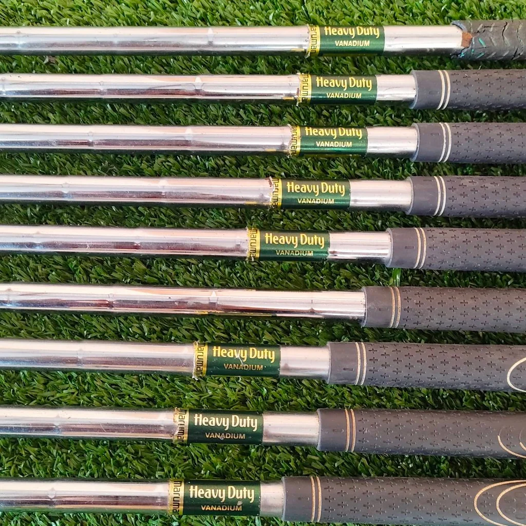 ชุดเหล็ก MARUMAN CONDUCTOR FORGED มีเหล็ก 3-9 เเละ PW SW สุดยอดเหล็กตีไกล ก้าน HEAVY DUTY VANADIUM FLEX S วัสดุ FORGED พรีเมี่ยมจากญี่ปุ่น ไม้กอล์ฟมือสอง ของแท้ BY NakaraLuxurious ชุดเหล็ก MARUMAN CONDUCTOR FORGED มีเหล็ก 3-9 เเละ PW SW สุดยอดเหล็กตีไกล ก้าน HEAVY DUTY VANADIUM FLEX S วัสดุ FORGED พรีเมี่ยมจากญี่ปุ่น ไม้กอล์ฟมือสอง ของแท้ BY NakaraLuxurious