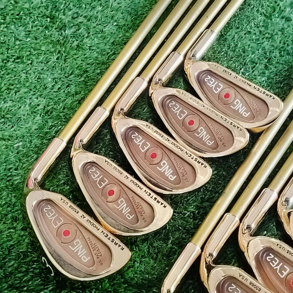 ชุดเหล็ก PING EYE2 ทองแดง!!! BECU BERYLLIUM COPPER ขัดให้แล้ว สวยจัดๆๆ ตอนราคาแพงมากๆ และหายากมากค่ะ ไม้กอล์ฟพรีเมี่ยมมือสอง ของแท้ By NakaraLuxurious ชุดเหล็ก PING EYE2 ทองแดง!!! BECU BERYLLIUM COPPER ขัดให้แล้ว สวยจัดๆๆ ตอนราคาแพงมากๆ และหายากมากค่ะ ไม้กอล์ฟพรีเมี่ยมมือสอง ของแท้ By NakaraLuxurious