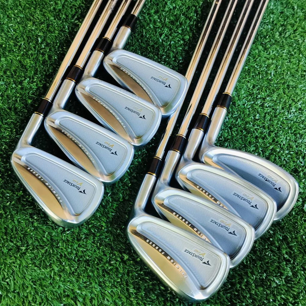 ชุดเหล็ก TOURSTAGE VIQ SUPER PREMIUM FORGED JAPAN มีเหล็ก 4 5 6 7 8 9 PW AW ก้าน NS PRO 950 WEDGE FLOW FLEX R ก้านดีอย่างมาก เหล็กเบา ตีไกล และตีแม่นยำอย่างมาก ไม้กอล์ฟพรีเมี่ยมมือสอง ของแท้ By NakaraLuxurious ชุดเหล็ก TOURSTAGE VIQ SUPER PREMIUM FORGED JAPAN มีเหล็ก 4 5 6 7 8 9 PW AW ก้าน NS PRO 950 WEDGE FLOW FLEX R ก้านดีอย่างมาก เหล็กเบา ตีไกล และตีแม่นยำอย่างมาก ไม้กอล์ฟพรีเมี่ยมมือสอง ของแท้ By NakaraLuxurious