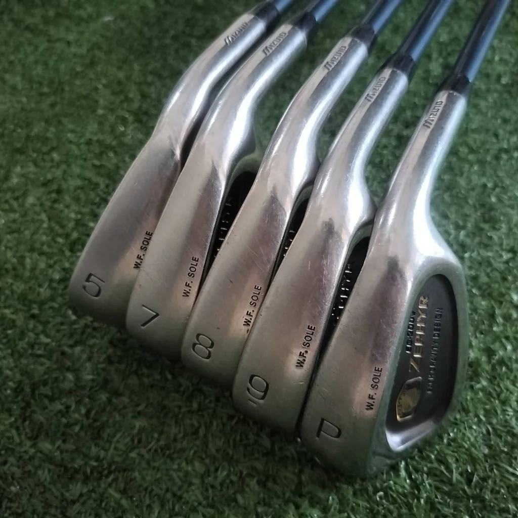 ** ขาดเหล็ก 6 ** ชุดเหล็ก MIZUNO ZEPHYR มีเหล็ก 5 7 8 9 PW ก้าน TF-2630 FLEX SR ZEPHYR เป็นตระกูลพรีเมี่ยม ไม้กอล์ฟพรีเมี่ยมมือสอง ของแท้ By NakaraLuxurious